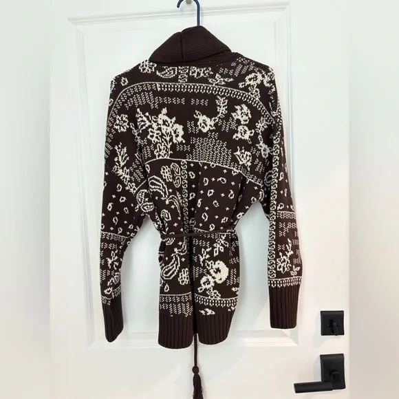 Abercrombie & Fitch Bandana Print Belted Cardigan - Picture 3 of 3